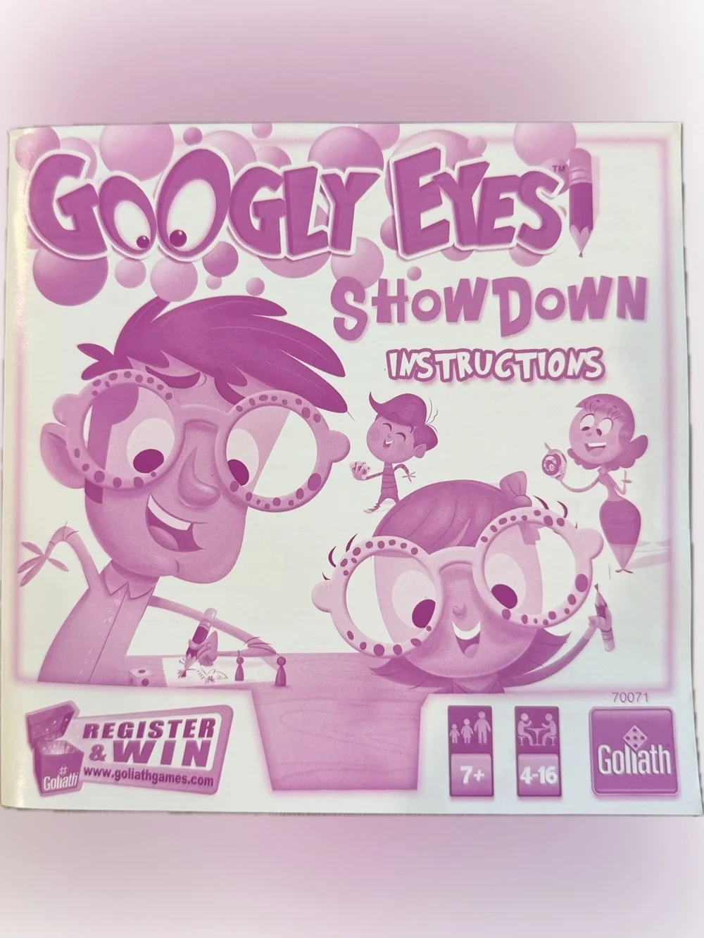 Goliath Googly Eyes Showdown Family Board Game Complete 4-16 Player